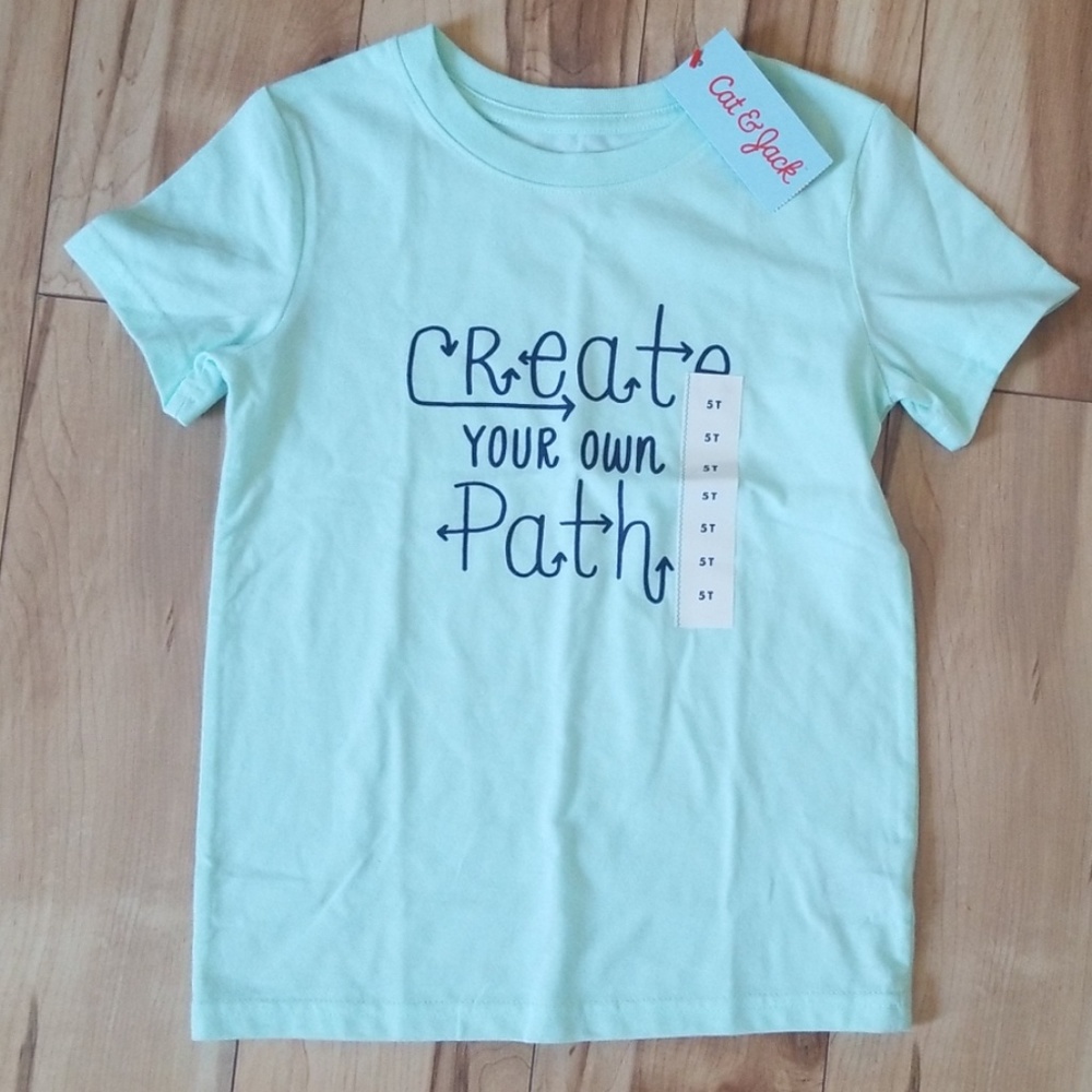 NWT Summer tee, Jack & Cat 5T